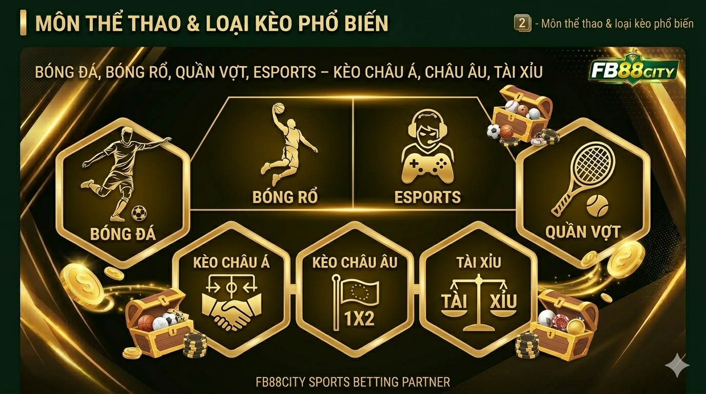 3. Các loại kèo cá cược phổ biến