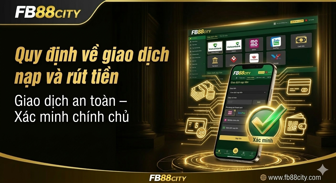 3. Quy định về giao dịch nạp và rút tiền